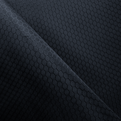 Ткань Оксфорд 300D PU Рип-Стоп СОТЫ, цвет Черный (на отрез)  в Северодвинске