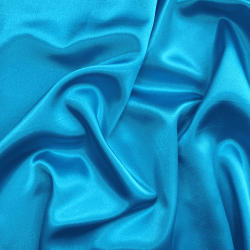*Ткань Атлас-сатин, цвет Голубой (на отрез)  в Северодвинске