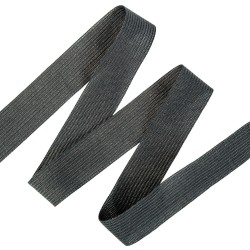Окантовочная лента-бейка, цвет Чёрный 22мм (на отрез)  в Северодвинске