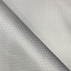 Ткань Оксфорд 300D PU Рип-Стоп СОТЫ, цвет Светло-Серый (на отрез)  в Северодвинске