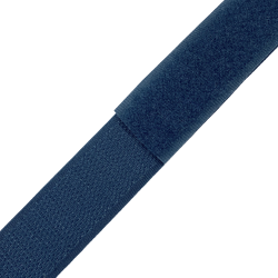Контактная лента 25мм цвет Синий (велькро-липучка, на отрез)  в Северодвинске
