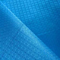 Ткань Оксфорд 300D PU Рип-Стоп СОТЫ, цвет Голубой (на отрез)  в Северодвинске