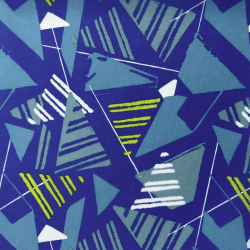 Ткань Оксфорд 210D PU, принт &quot;Лимонные треугольники&quot; (на отрез)  в Северодвинске